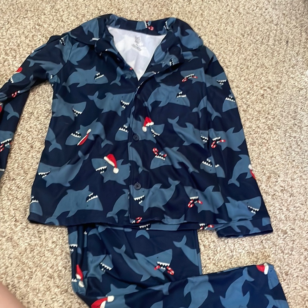 NWOT Flannel shark pjs